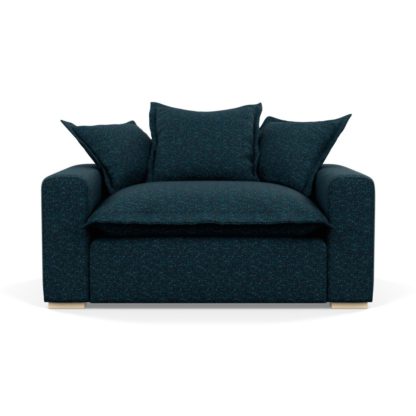 9521c462975797c9d22d5d42c092d3ff979cc055cf9daeec3b6bc38c5f71b330.jpg An Image of Heal's Brompton Loveseat Brecon Charcoal Black Feet