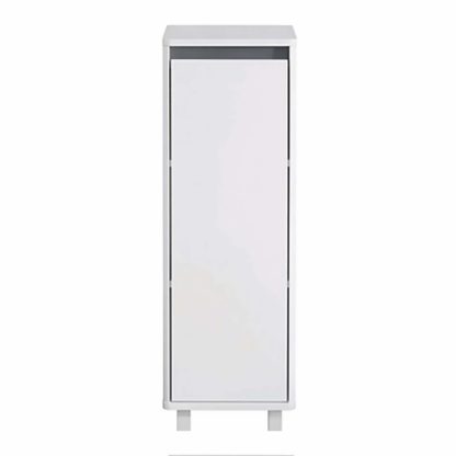 965c20398b092021a7834486e217e4fb4aeb9ccafae731ded56c21c9830291b3.jpg An Image of Senna Single Door Bathroom Floor Cabinet - White
