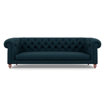 96bbe61f4120a1cec6c87c5f87d68ac7df677d803cf9e6d84602802f4775ac09-1.jpg An Image of Heal's Fitzrovia 4 Seater Sofa Brecon Charcoal Black Feet