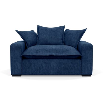 96c773489e4b4dbca78fd25cae771988a1d44256946a83753d2067dbddfaa1c3.jpg An Image of Heal's Brompton Loveseat Brecon Charcoal Black Feet