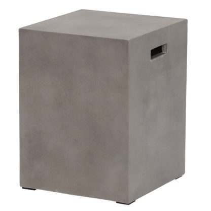 9a1ee810468adf8a224a778a9eb3f86c9210cc0c0d9cad8408ab8b26ed82838d.jpg An Image of Geradis Square Stool, Concrete