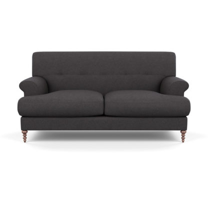 a76c5c02ff1e92474a44e4a28fd6f7116648d4ba99c1b60a3cc09a24e02bbecc.jpg An Image of SCP Oscar 2 Seater Informal Sofa Capelo Linen-Cotton Ink Spot Walnut Feet