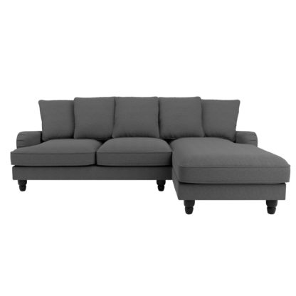 aa71c83a108f1f809651d9781accf272533759ab37de2b1af62b8fe7d22d1549.jpg An Image of Beatrice Scatter Back Fabric Left Hand Corner Sofa Charcoal