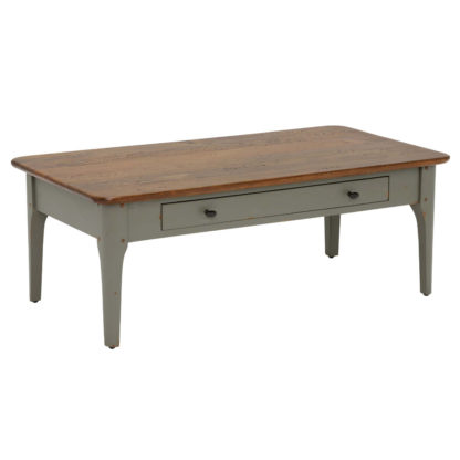 d1abf17cb80752053fc0ca26b4c62a6e4731134c7aa42e87646f1d70cbd2e05d.jpg An Image of Maison 1 Drawer Coffee Table, Albany and Moss Grey
