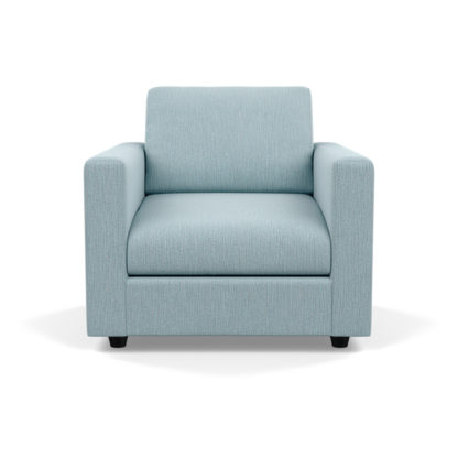 d2236faf546dfdac3550274b3ebb29cc70e7e30c30f7b0631bee88a0615b4831-1.jpg An Image of Heal's Nimbus II Armchair Brushed Cotton Cadet Black Feet