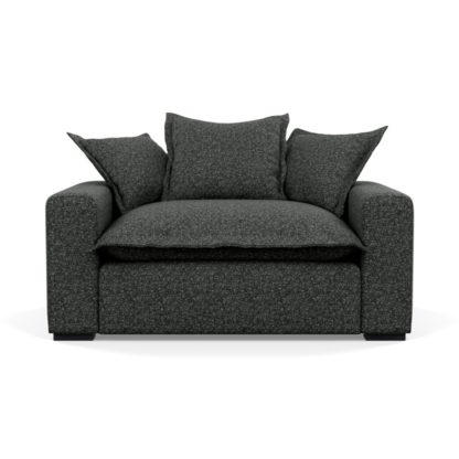 d4b9a33deac59f51fe6982869ef8465db610c7b44af12f55a366508a13efdaff.jpg An Image of Heal's Brompton Loveseat Brecon Charcoal Black Feet