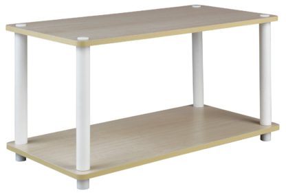 ddd172fc393f5a7d5353286e46c57dc8a6884702b85b41bbcc76d05c97aaa7ce.jpg An Image of Argos Home New Verona Coffee Table - Light Wood Effect