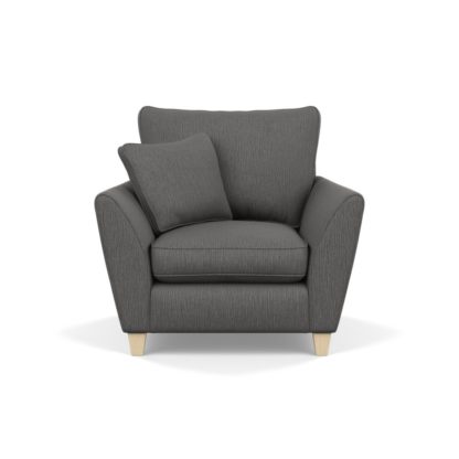 e6e0761e7c2cd785baceded3049dd20036015561bc230600d75415a4a822a642.jpg An Image of Heal's Torino Armchair Smart Linen Duck Egg Black Feet