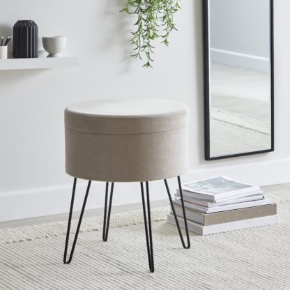 e72446b8acb9a46a58472f2b629834c0541e4a67c330182333cdf47635b08a47.jpg An Image of Joanna Storage Stool Mid Grey
