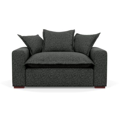 ea72a5c0e7e00eec21b80b8a7ba18a9bafe5d6903695e3a858a4b5e4ef5601c5.jpg An Image of Heal's Brompton Loveseat Brecon Charcoal Black Feet