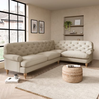 0c5e697fb6b7acdb2a1b7f1b2f3b62666533fd9e721aadd4b7dd3e2de83bb4d1.jpg An Image of Canterbury Textured Weave Right Hand Corner Sofa Textured Weave Graphite