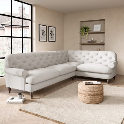 0d1c38df928acb6043890e0e30afc3d4c81ab2494751e788aedebc4fada0054b.jpg An Image of Canterbury Textured Weave Right Hand Corner Sofa Textured Weave Graphite