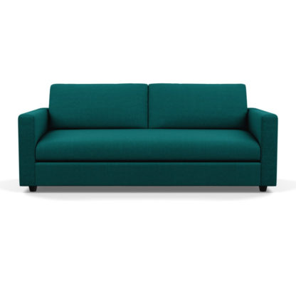 1a7536cea70eaecc6621a5a221dcac4c390c39b670db7a1c746f8545dbbb1b28.jpg An Image of Heal's Nimbus II 4 Seater Sofa Brushed Cotton Cadet Black Feet