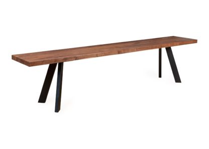 1aa9f63c7865af638e025b3e75f67c3d36f4f54f7935602f444d07fbbd807f0b-3.jpg An Image of Heal's Madrid Bench 200x35cm Oiled Walnut Straight Edge Not Filled