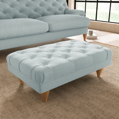 20dbb11529a0984daef231070708cf776150c5c834b9cb3cde292b46566bf736.jpg An Image of Warwick Slub Cotton Footstool Slub Cotton Black
