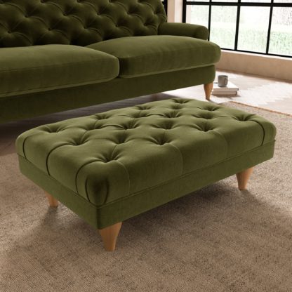 2d78942b23aa5f884f7f7064426ddf1dac55258c6f53296a668e190e99602f85-1.jpg An Image of Warwick Luxury Velvet Footstool Luxury Velvet Black