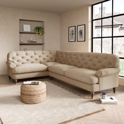 2ddd21d262ba3d2db8afb53549458b47a4d1c046e4158355abbcf1e9b2f66af5.jpg An Image of Canterbury Cosy Marl Left Hand Corner Sofa Cosy Marl Granite