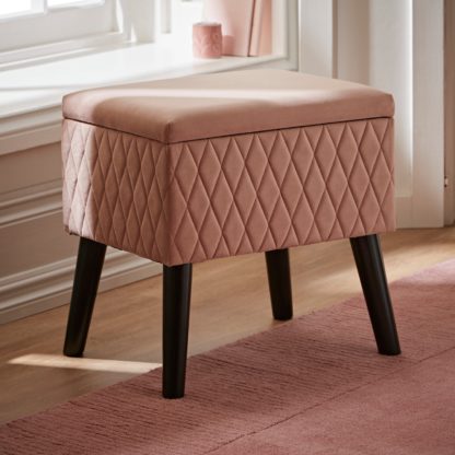 4e6ea01f71bff17b7c2cbdd4f47440b2d92720a312de4e5ddbf810626866c6b0.jpg An Image of Alex Quilted Storage Footstool Black