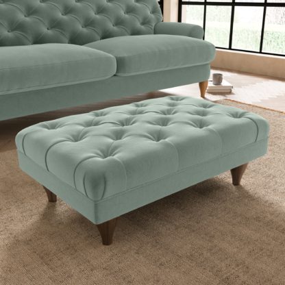 519bd8288598fcc75ac345a23f40c29d21b34745013c5d63f9751ec72fd6ac43-1.jpg An Image of Warwick Luxury Velvet Footstool Luxury Velvet Black