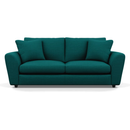 5495acb496e79c790a23645eeaf5aa695d4b7b62ec88dfea6edf8a9d5186ffbf.jpg An Image of Heal's Snooze 4 Seater Sofa Brushed Cotton Cadet Black Feet