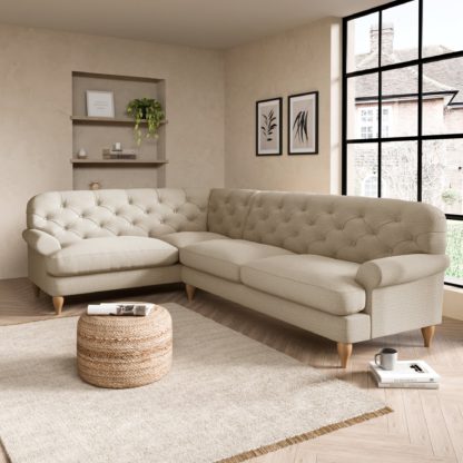 631aa19eb20e7eaaf1ae354bdef519b41fa04a190a773520fc7df2ed07e05db4.jpg An Image of Canterbury Textured Weave Left Hand Corner Sofa Textured Weave Graphite