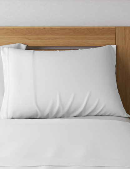 6509ed70a2ff9cc71127f970ce3ab43a70832bb0bd555b1c2f4b0f5583bbcf2f.jpg An Image of M&S 2 Pack Cotton Rich Percale Pillowcases