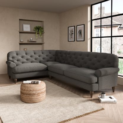 6fccad78ee80b581894c0553c9cffb3e770edb3b93d6197d0abb86907447cc15.jpg An Image of Canterbury Cosy Marl Left Hand Corner Sofa Cosy Marl Granite