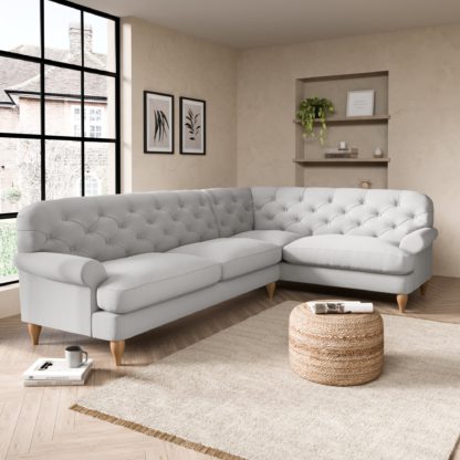 7b40a505b4b6df8433c8ab5d2f18dabd482be0a41c59a0ea57d9a56a4fe52e1d.jpg An Image of Canterbury Textured Weave Right Hand Corner Sofa Textured Weave Graphite