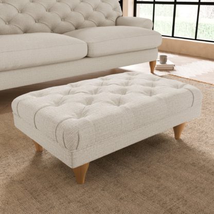 9172ccfa50d58d510167f83ce5e59d6f82f1da3df88f142077ea61e7b424de88.jpg An Image of Warwick Slub Cotton Footstool Slub Cotton Black
