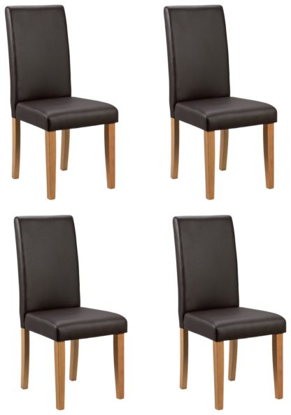 a47e0f405f7d4e7c4b7649e7828a1adc897619d9d1818d3b80baaf91eb940d7c.jpg An Image of Argos Home 6 Midback Dining Chairs - Chocolate