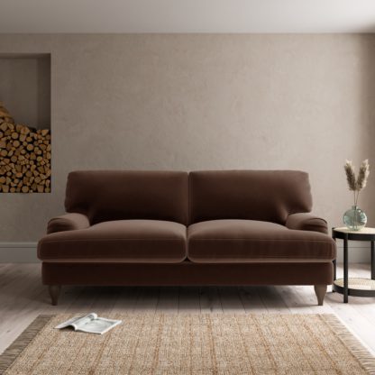 a90f4173d8ac53962dd88d71eceec1d2e4c20e30e448bb08a9e6cb029b59bb82-1.jpg An Image of Darwin Luxury Velvet 3 Seater Sofa Luxury Velvet Black