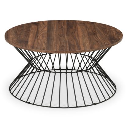 c65eccccf5c2dcbf3e2bf93605f85e1f535ad76c3a69e77b5d23729d79c1a006.jpg An Image of Jersey Round Wire Coffee Table Brown