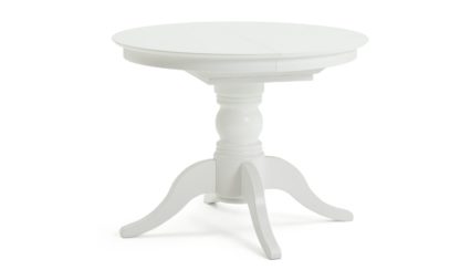 d927692f99b4e8d697b72e16e57f16b951b56865feb937b6e3c6bff84220ca7f.jpg An Image of Habitat Otis Extending 4 - 6 Seater Dining Table - White