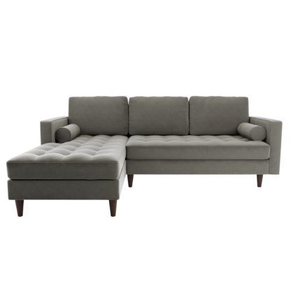 e265770bb3d2be7b5dd210b183c9fc4594e59f2fcb2c1d0f542f306dd7de9dbf.jpg An Image of Zoe Boucle Left Hand Corner Sofa Light Grey
