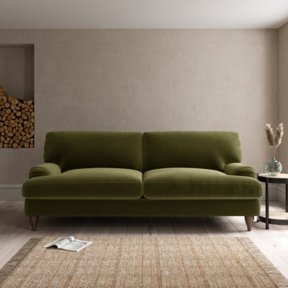 f69d84abf33fe89b2718bd8447d9ba7e8016a3a997ac7afe6540db719b3ae420-1.jpg An Image of Darwin Luxury Velvet 4 Seater Sofa Luxury Velvet Black