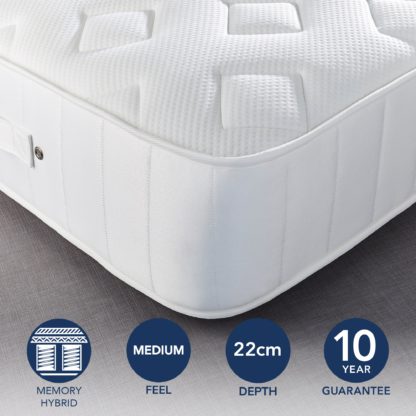 03399cc5b5b377b882d3ec8add2db3c482d011451ad232bdd6930b997f7a73fa.jpg An Image of Fogarty Dreamy Comfort Memory Foam Top 1000 Pocket Sprung Mattress Yellow