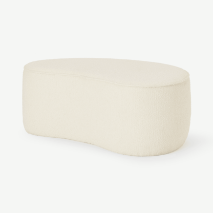 0b0e5a818cbd5fa843450a229a4264f258b688b1a0a4c71893aac3fbdde9911d-1.png An Image of Kooper Pouffe, White Wash Boucle