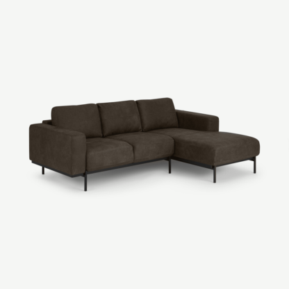 0f022aefafcd8877e86134e482358d5111cb62d560c0977de5ce51bd24645c11-1.png An Image of Jarrod Right Hand facing Chaise End Corner Sofa, Truffle Brown Leather