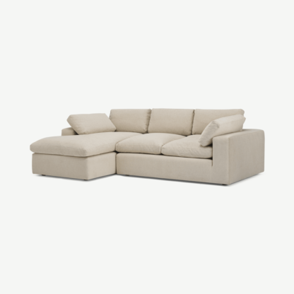 159730d055d1ca1091d61d1cd0273db70c279b52860db89c2eb4c67cae918360-1.png An Image of Samona Left Hand Facing Chaise End Sofa, Natural Cotton & Linen Mix
