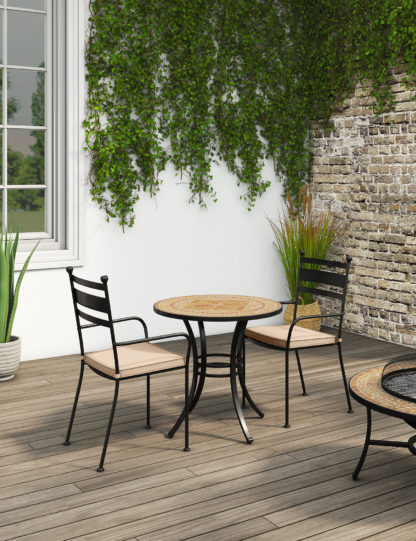 18e830094ced5bb37d12891bb671d2f6b35923704ca3f9996db6b40d9215893f.jpg An Image of M&S Madeira 2 Seater Bistro Table and Chairs
