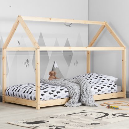 2c6033af56b8218ca9ec17b9c06fb5e3dfde900a602ccd9ce4d9167b17cb5cf0.jpg An Image of House Pine Wooden Bed Frame - 3ft Single