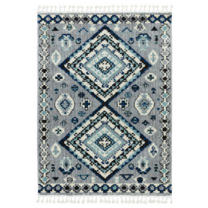 2d109acfdf1364ea6cfcd7b08c5e03ce863f615d5ced073765459eef95a57dc0.jpg An Image of Asiatic Cyrus Persian Shaggy Rectangle Rug - 120x170cm -Grey