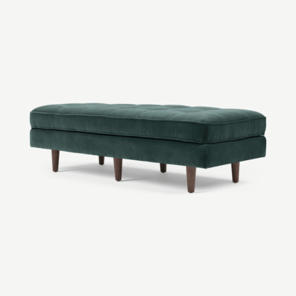 37a5bf6d483652529fe8f616ab250c9a527ea9938fbeaa5f49741933709ac0b2-1.png An Image of Scott Ottoman Bench, Petrol Cotton Velvet