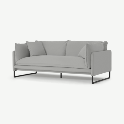 4534fc2811c11501a86f3f221ac87a69be838c1545b3f060c7e6daa432999ebb-1.png An Image of Malini 3 Seater Sofa, Mineral Cotton & Linen Mix