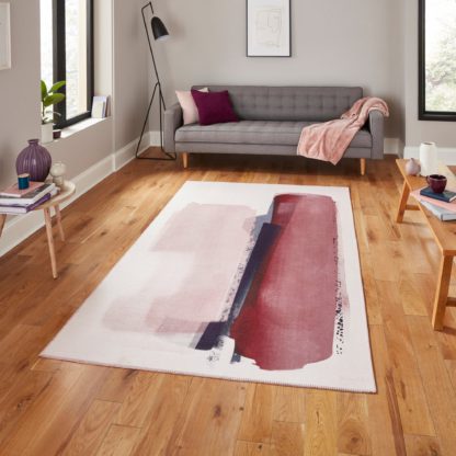 4b2aebd1374d155bbe17f399c81aafafa32817455545956690f34edceb854413.jpg An Image of Michelle Collins Abstract Rose Crimson Rug Rose (Pink)