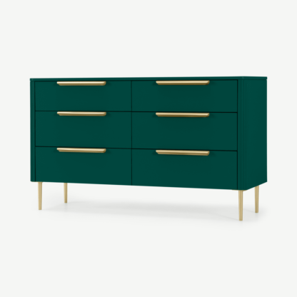 501cc740b9d17381afb0d0fbc4976d93ef95040a3ca916deff392a5cec63cfa8-1.png An Image of Ebro Wide Chest of Drawers, Peacock Green