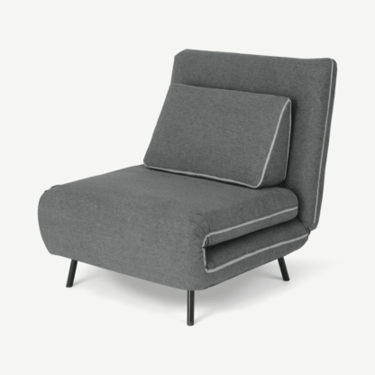 599853e2aef91e1b0d80feefbd94668e259b770648070a4f9d53c92df2c3bc7b-1.png An Image of Kahlo Single Seat Sofa Bed, Salt Grey
