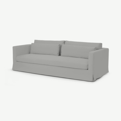5ea63ac018a80ad9e37d5343f00686f2aa31e00d96988ec287d67500ccc07148-1.png An Image of Arabelo 4 Seater Loose Cover Sofa, Mineral Cotton & Linen Mix Fabric