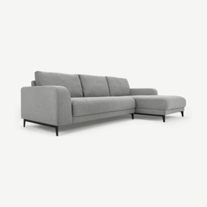 629eaf21f1499d9ce0939a1d7e4cb0157670f4aef3d482f67d27f86b0d8e213a-1.png An Image of Luciano Right Hand Facing Chaise End Corner Sofa, Mountain Grey