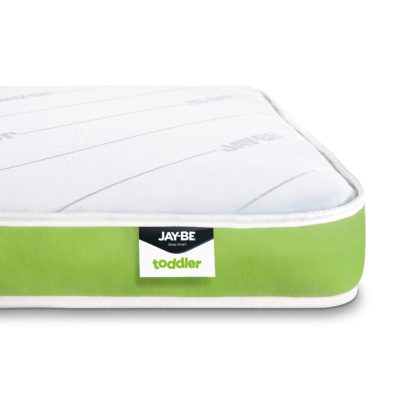 7858e04b4aea4674bcc2c035b44800cdc6486db237714a8b737bb5c73ac8325f.jpg An Image of Jay-Be Toddler Foam Free Anti-Allergy Spring Mattress - 70 x 140 cm